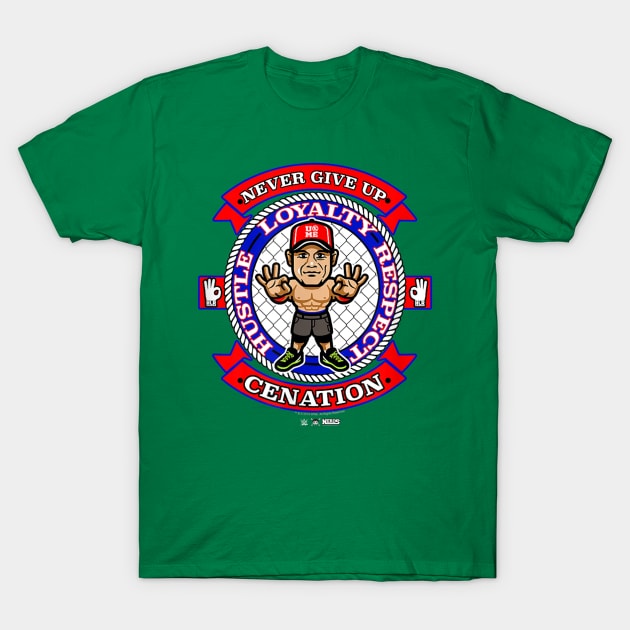 John Cena Nerds Cenation T-Shirt by Holman